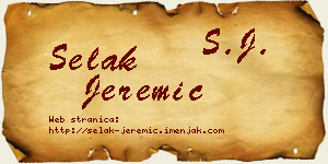 Selak Jeremić vizit kartica